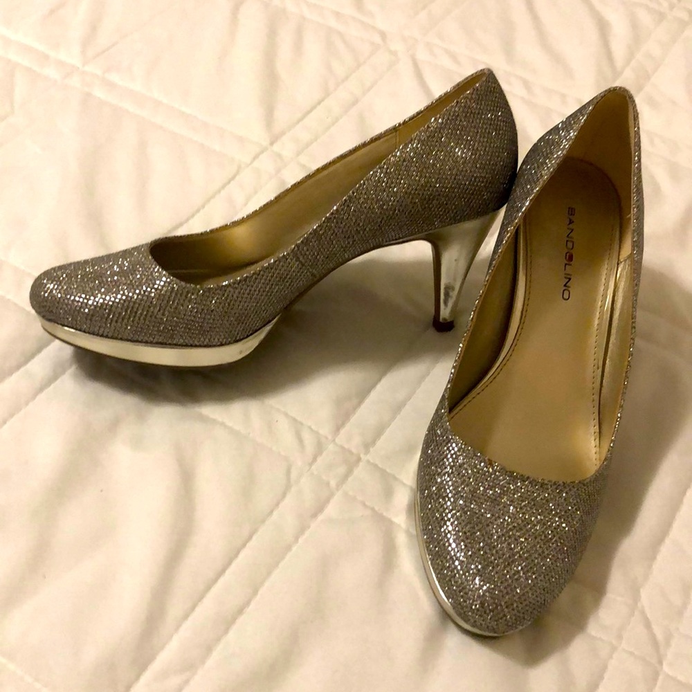 Sparkle silver heel